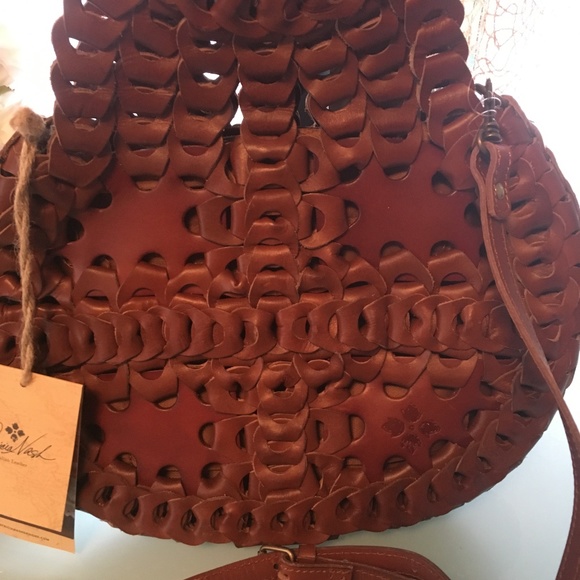 SOLD Patricia Nash Designs Ticci Tan Leather BAG - Picture 6 of 8